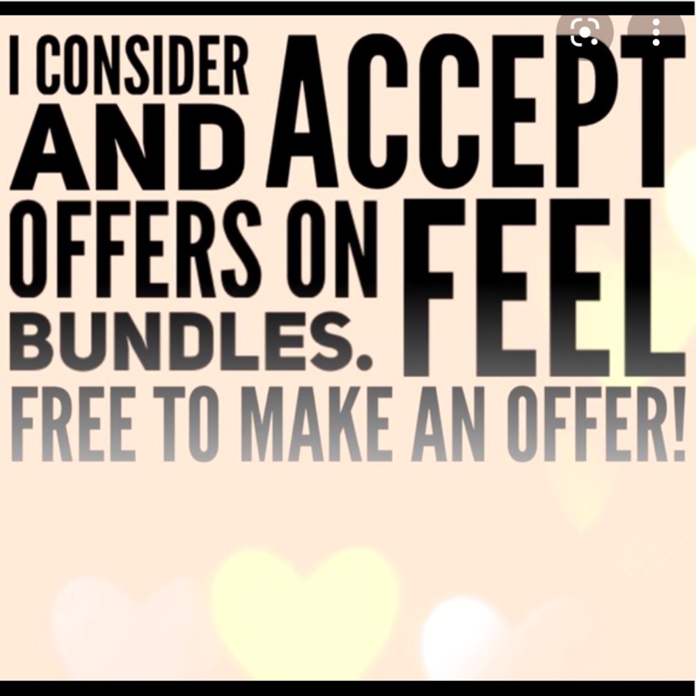 Feel free to browse my closet and make an offer 😊